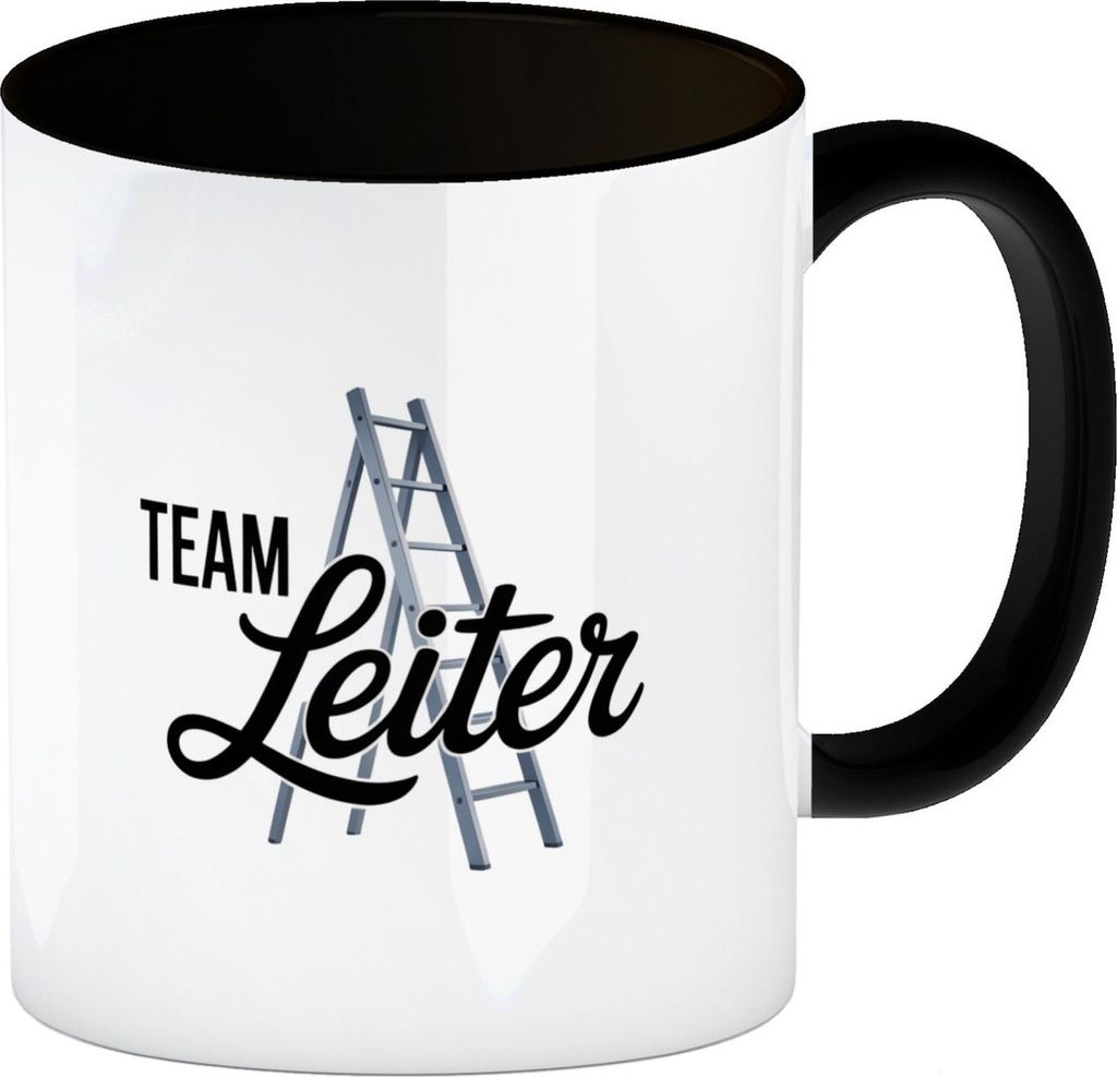TEAM Leiter Kaffeebecher in schwarz für den Teamleiter Produktbild 