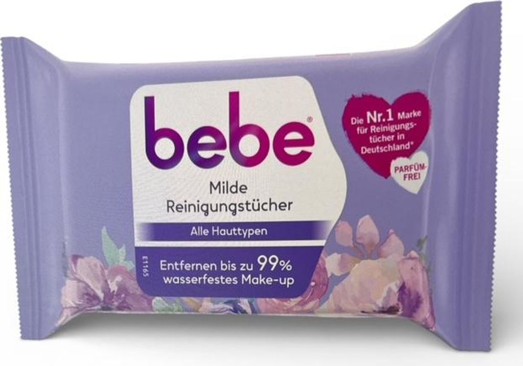 bebe Milde Reinigungstücher | Vegan |Ohne Duftstoffe 25 Tücher