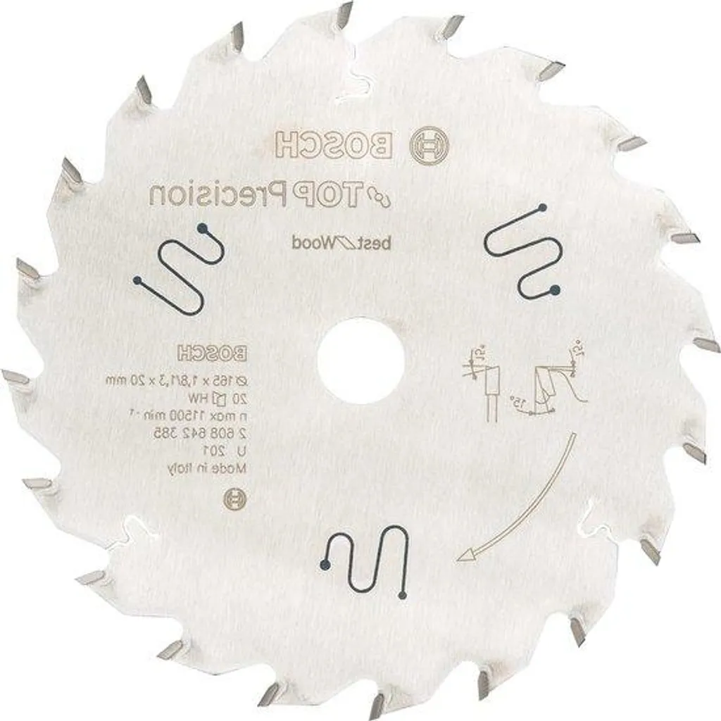 Lame scie circulaire bois 165mm Top Precision - Finies les coupes nettes