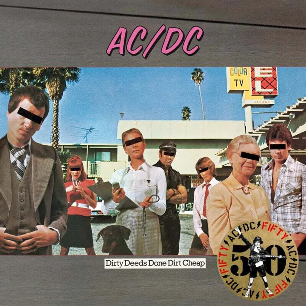 Album AC/DC Dirty Deeds Done Dirt Cheap Vinyle Or pour Collectionneur