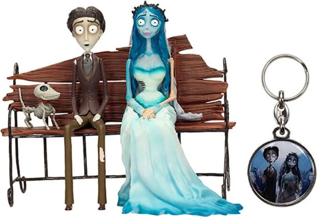 Figurine articulée en métal Corpse Bride porte-clés haute finition SD