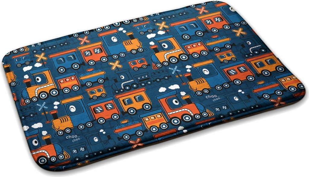 Teppich Kinderteppich Schlafzimmer Modern - 90 cm x 60 cm - Züge Und Schilder