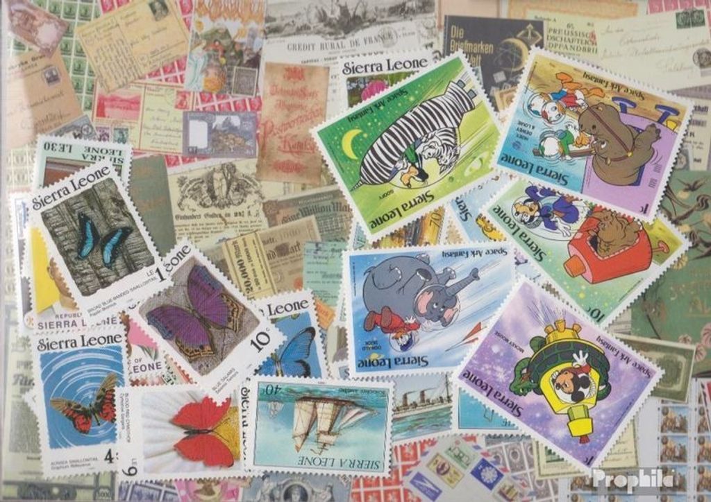 Briefmarken Sierra Leone 25 verschiedene Marken