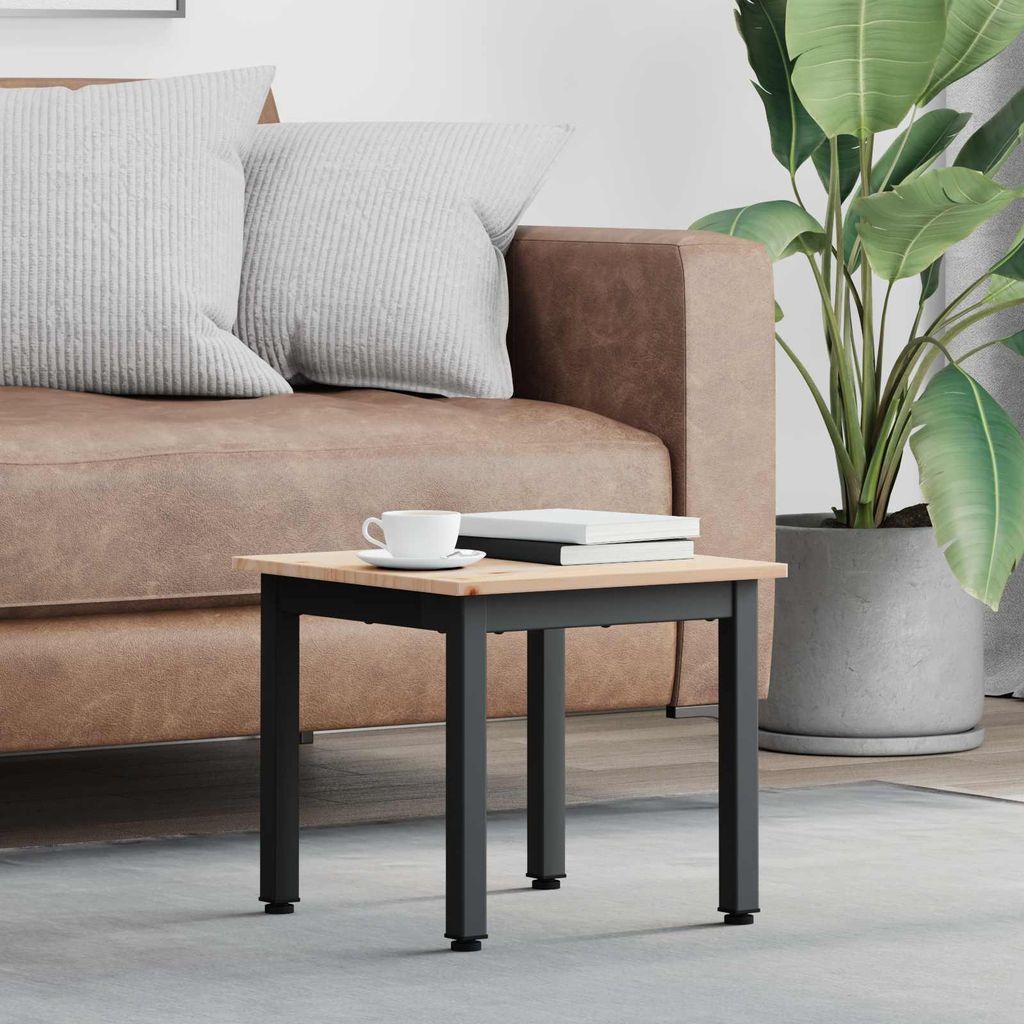 Maison Exclusive - Couchtisch Natur 40 x 40 x 36 cm Massives Kiefernholz
