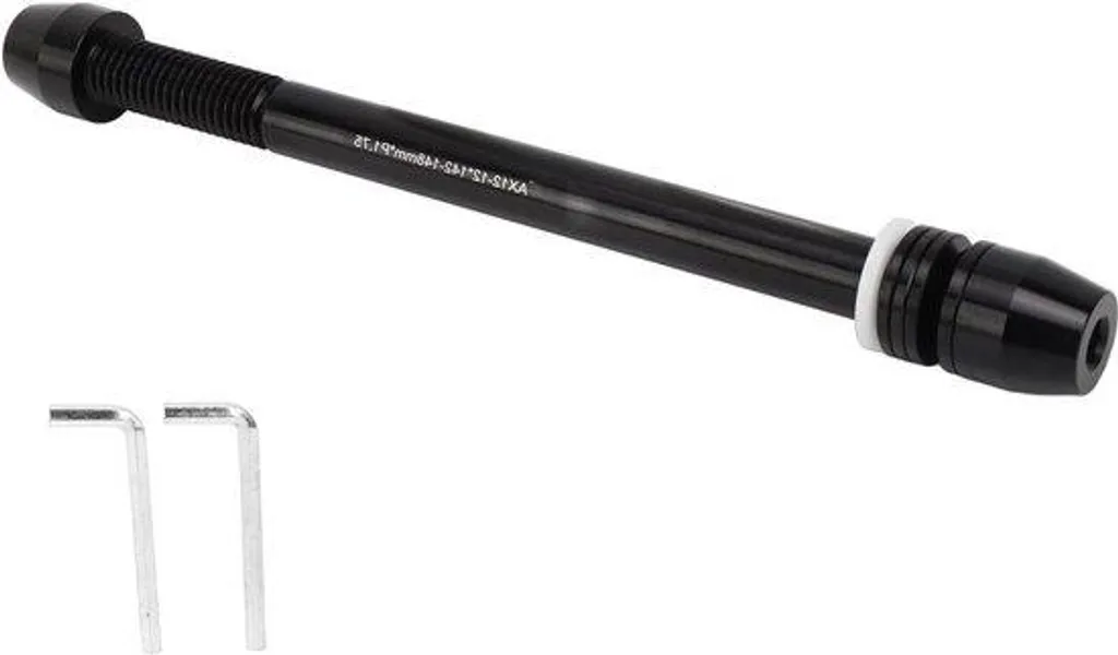 Stabilisateur de vélo en alu avec axe traversant et outil de serrage