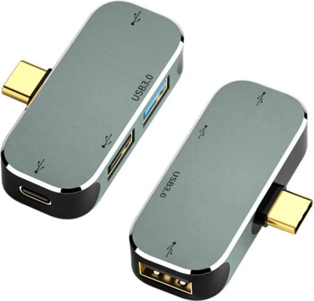 Adattatore INF Multiporta USB-C 4 in 1 con Audio e USB 3.0 Ultra-Fast - 1