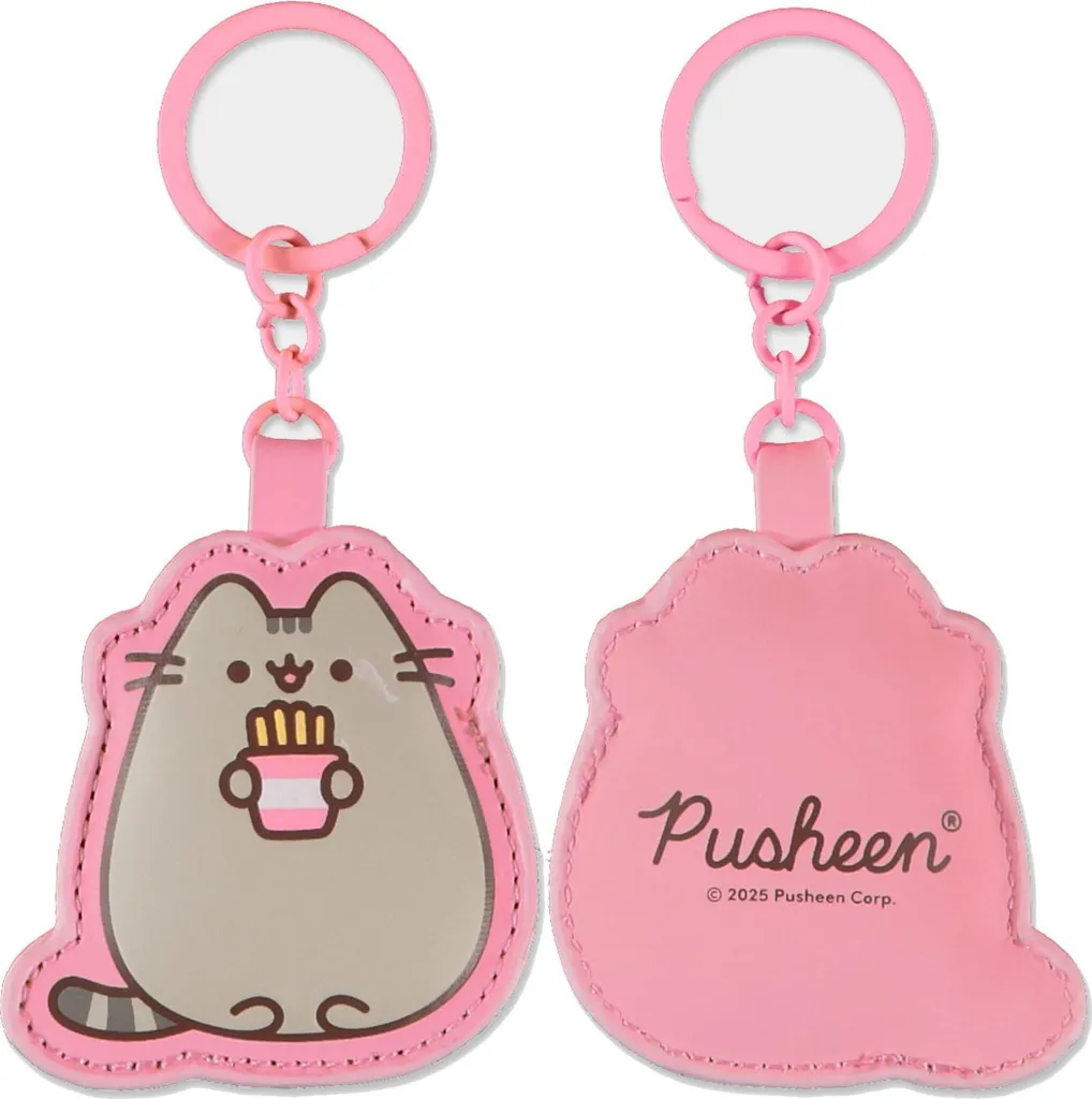 Mignon porte-clés Pusheen pour sac - Accroche-clés en caoutchouc