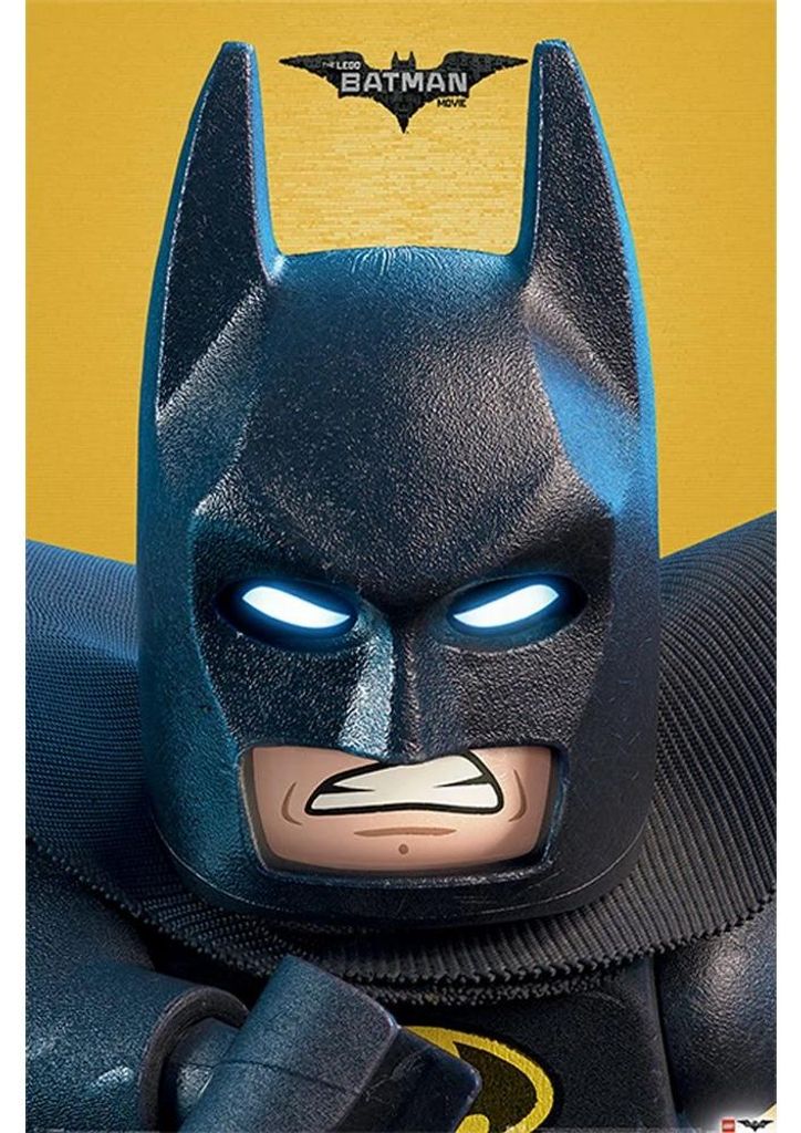 Lego Batman Movie - Close-up-Poster CD192 (50 cm x 40 cm) (Schwarz/Gelb)
