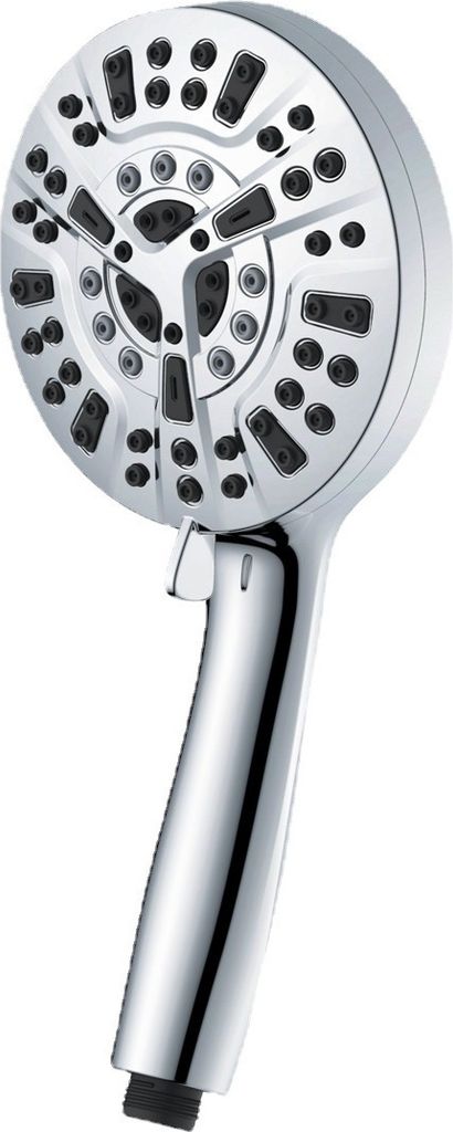 INF Duschkopf mit 10 Funktionen und Spritzpistole Silber Produktbild 