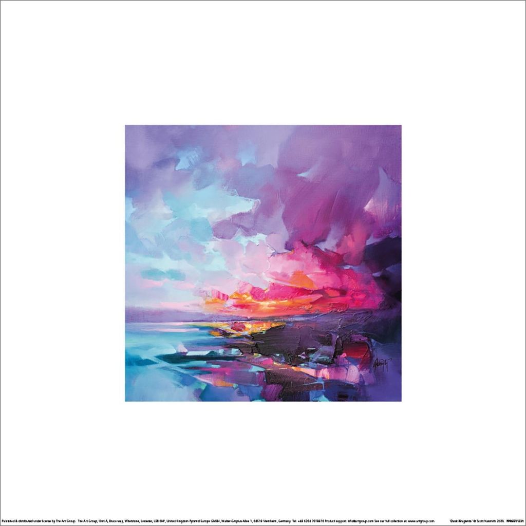 Scott Naismith - "Dusk Magenta" Kunst-bedruckt PM13589 (30 cm x 30 cm) (Bunt)