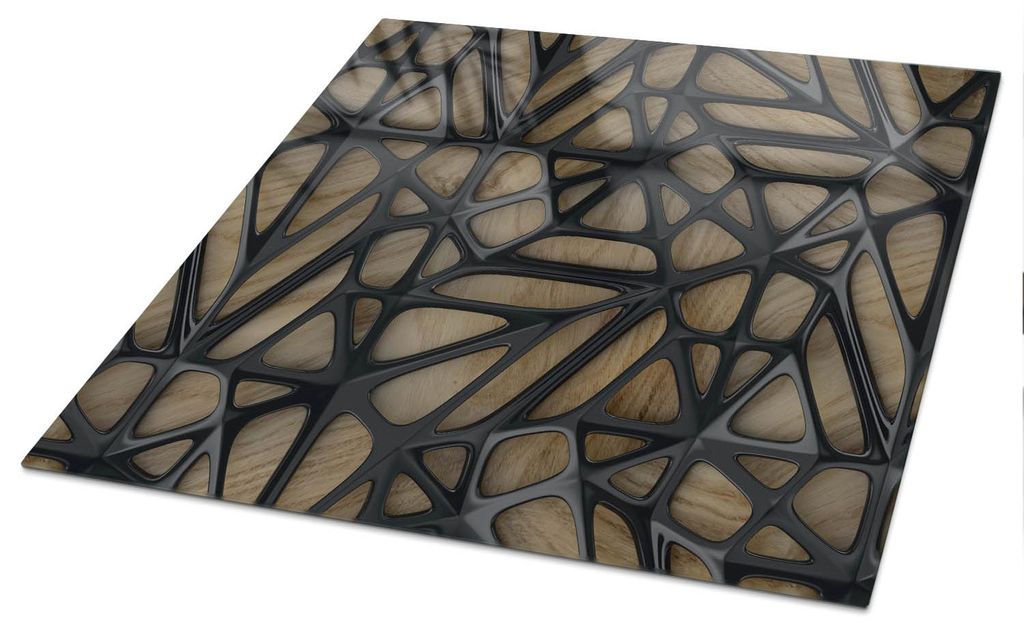 Bedruckte Glas Tischplatte 140x70 cm – Glas Tischplatte Küche – Tischplatte aus Sicherheitsglas – Glasplatte für Küchentisch – Moderne T...