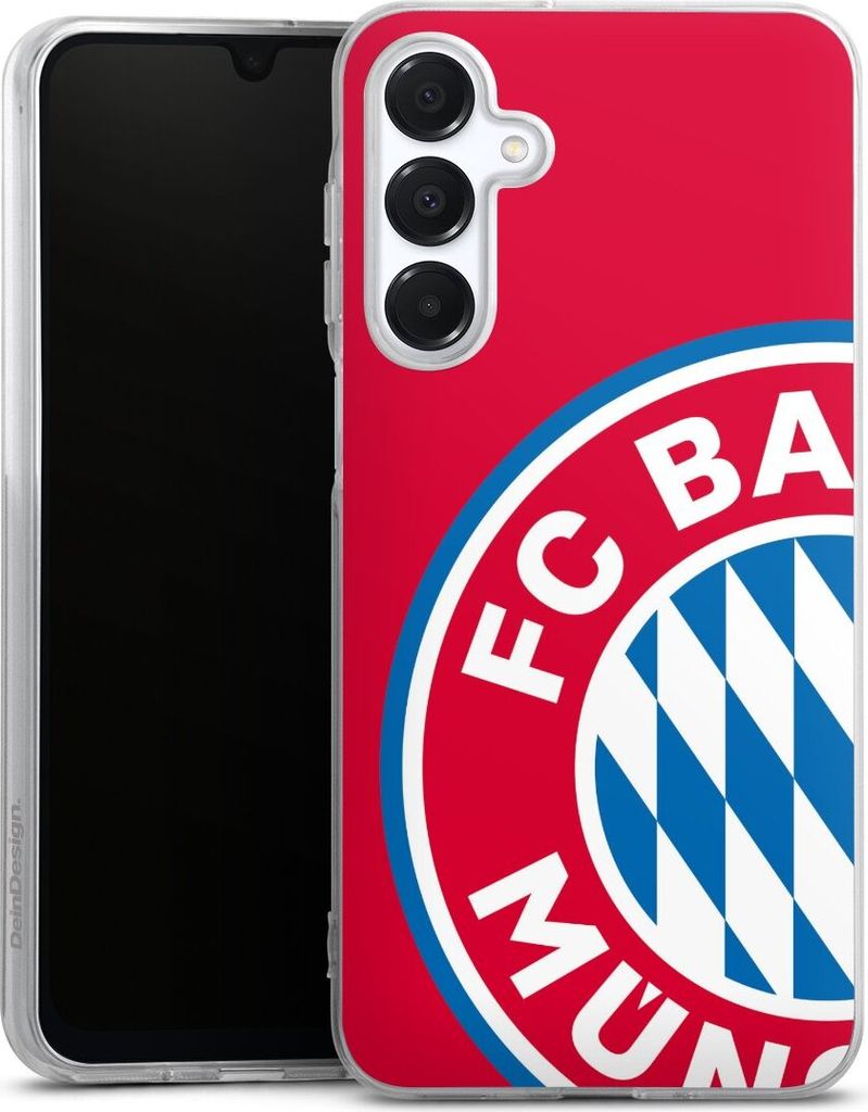 DeinDesign Handyhülle für Samsung Galaxy A16 5G Silikon Hülle Case Smartphone Schutzhülle FC Bayern München FCB Offizielles Lizenzprodukt
