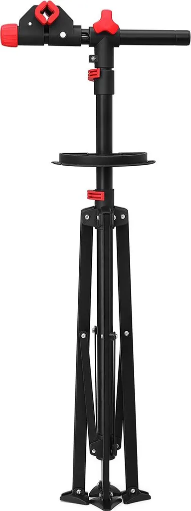Support de vélo pour entretien et lavage noir-rouge spécial garage
