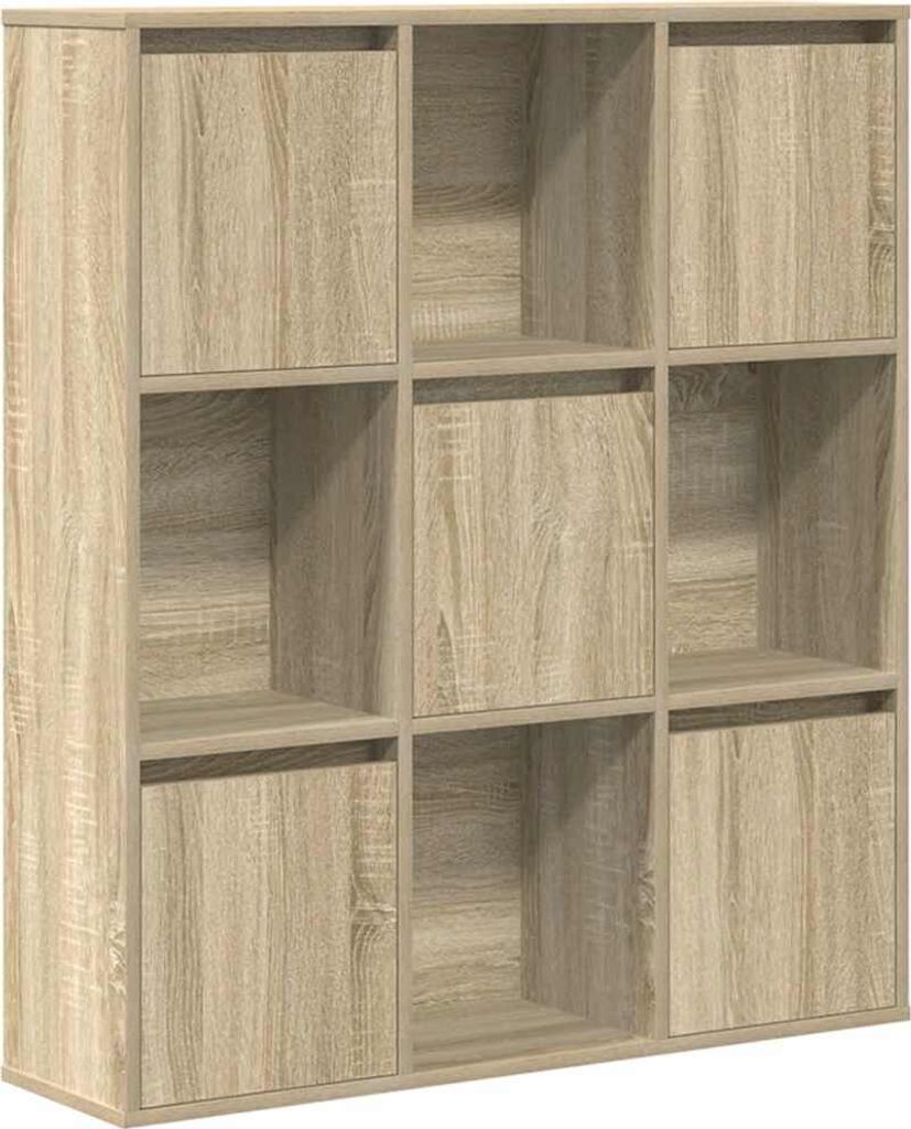 vidaXL Bücherregal Sonoma-Eiche 89x24x101,5 cm Produktbild 