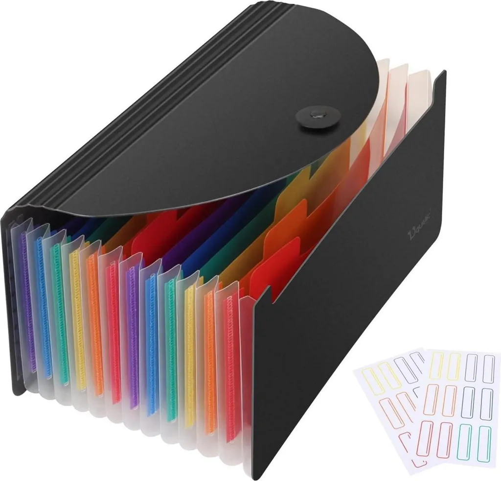 Uquelic Rainbow Organizer - 13 Tasche per Sopravvivere all'Università