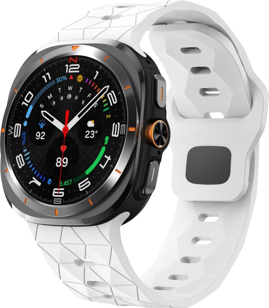 INF Silikon-Uhrenarmband für Samsung Watch 7 Ultra Weiß