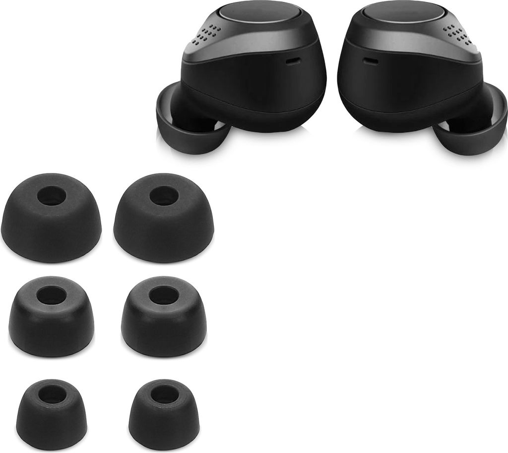 kwmobile 6x Polster kompatibel mit Jabra Elite 75t /65t / Active - 3 Größen - Silikon Ohrstöpsel In-Ear Kopfhörer