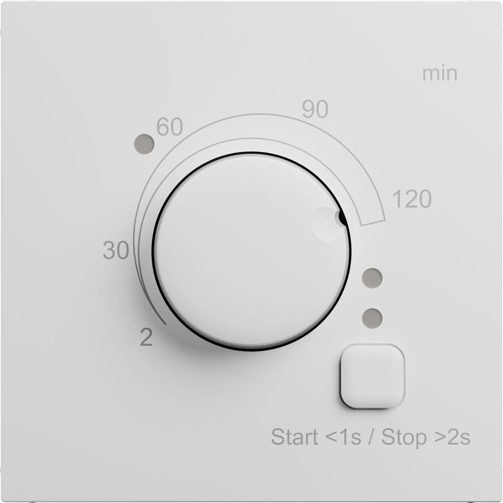 Legrand SEANO Zeitschalter-Einsatz 2-120 Minuten, Zeiteinstellung mittels Drehknopf, 2-Leiter Anschluss, Schraubklemmen, 765036