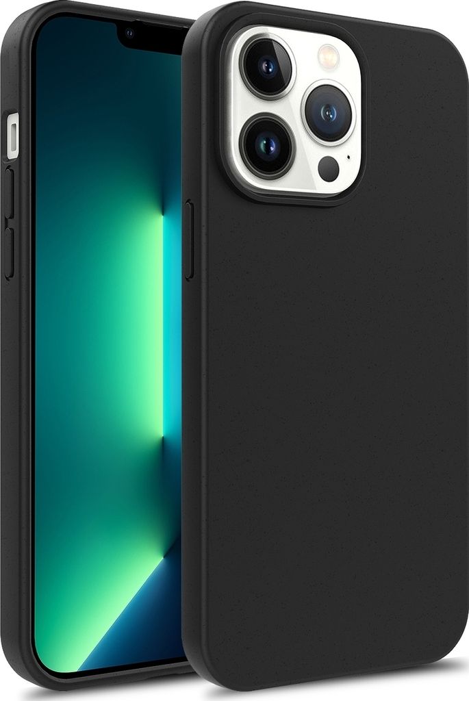 Mobigear iPhone 15 Plus Hülle Umweltfreundliches Backcover - Schwarz