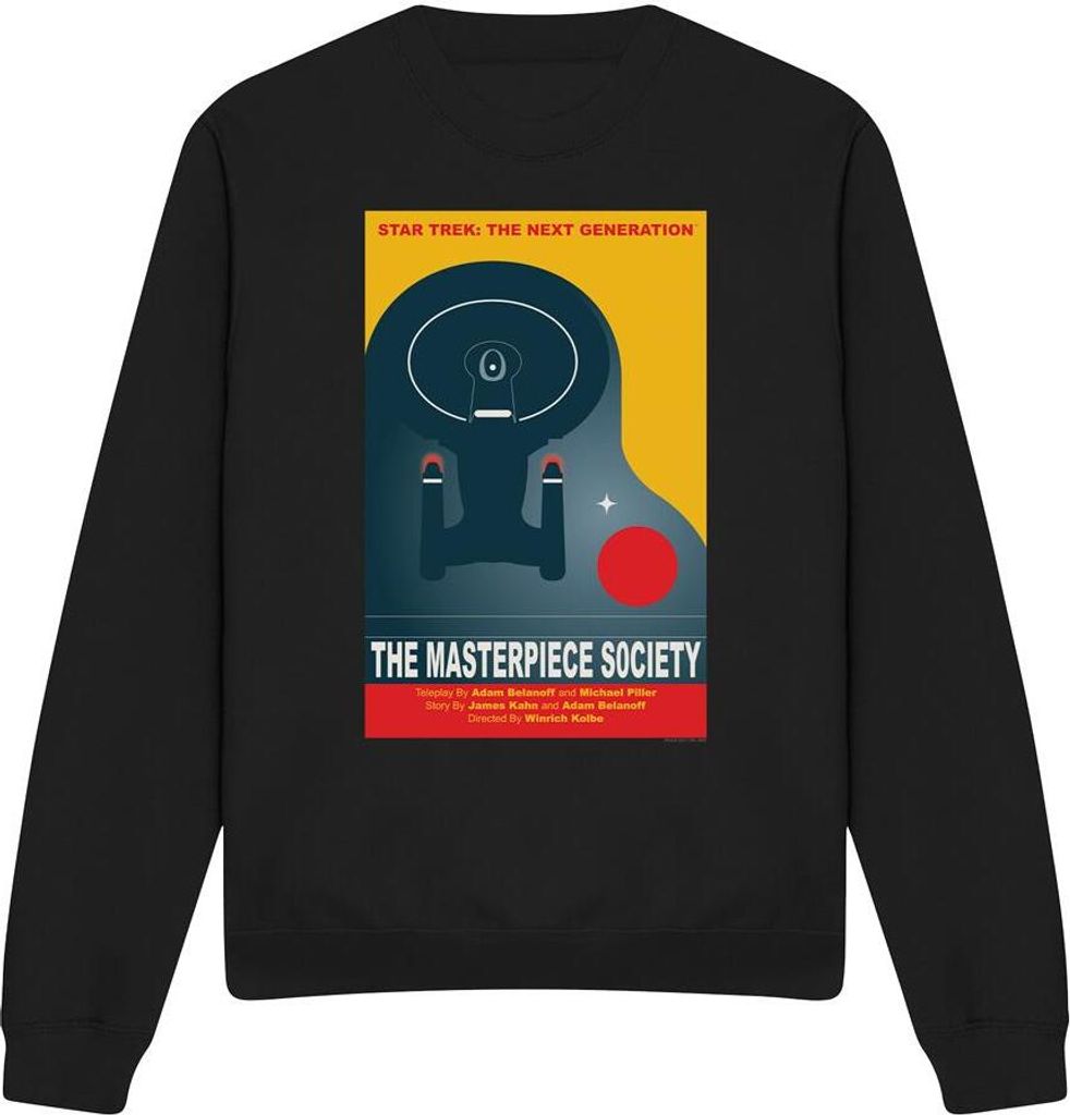 Star Trek - "The Next Generation Season 5 Episode 13" Sweatshirt für Herren/Damen Uni TV11896 (L) (Schwarz)