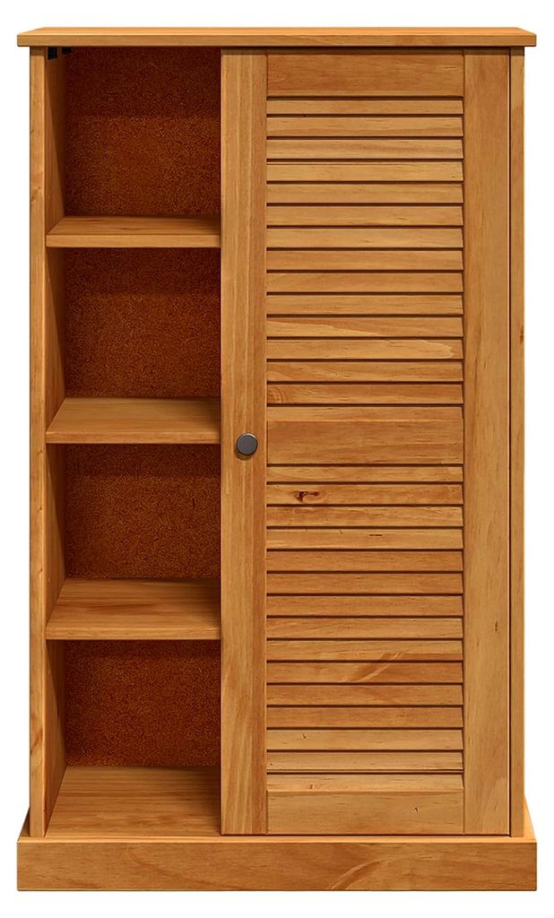 Badezimmerschrank mit Stauraum in Honigbraun 68 x 34 x 110 cm