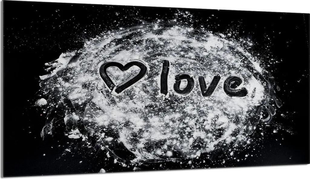 Occasione! Copri Piano Cottura 90x52 Vetro Temperato Cuore Amore