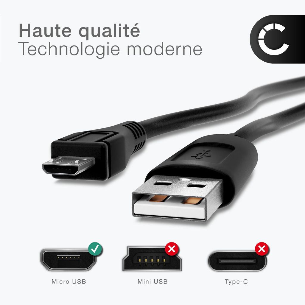CELLONIC Câble Micro USB vers USB A 2.0 pour Tablette Image du produit 