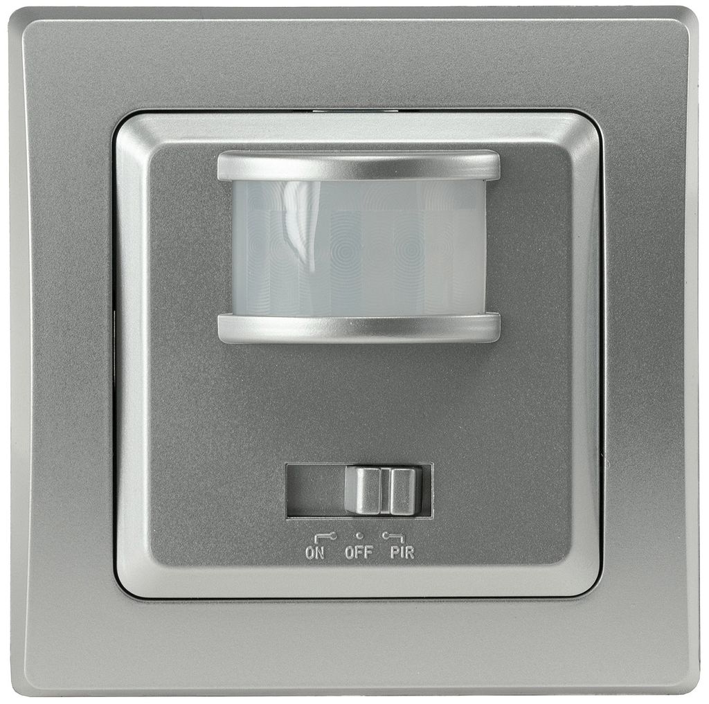 DELPHI Bewegungsmelder 160° silber LED geeignet 250V Produktbild 