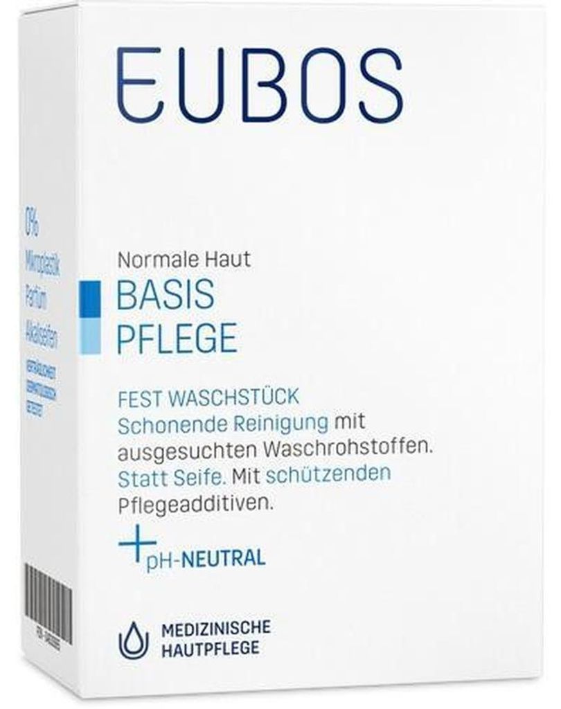EUBOS soin de base solide pain de toilette, 1 pain de savon Image du produit 