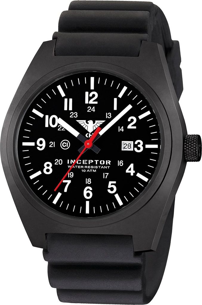 KHS INCBS.DB Herrenarmbanduhr Inceptor Black Steel 1