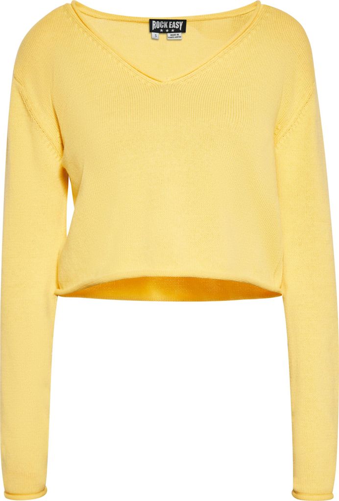 ROCKEASY damen pullover - gelb, XS
