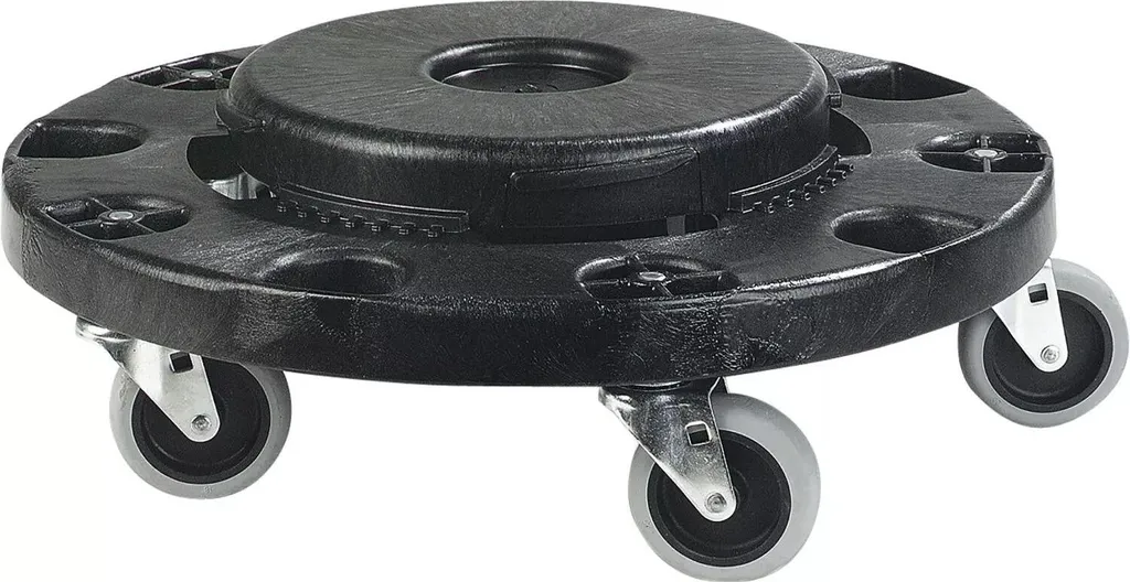Carlisle Socle Rouleur Gris pour Collecteur de Déchets Rond 3641214