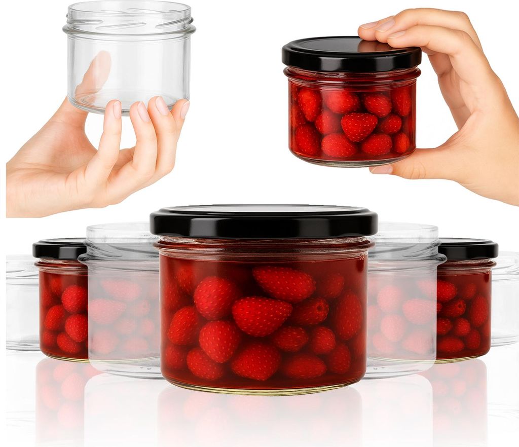 SuperButelki - Zestaw 100x Słoik szklany 235 ml z Zdjęcie produktu 