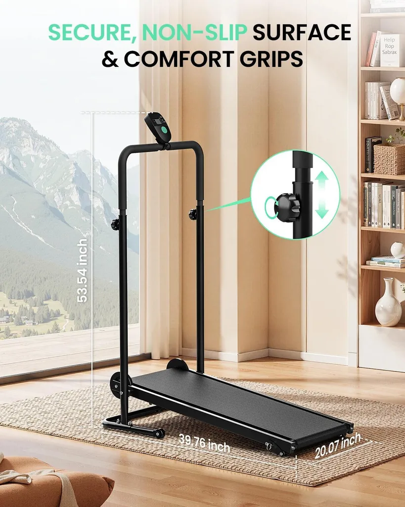 Tapis de course inclinaison réglable RJ401 pliable et surface sécurisée
