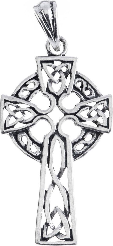 keltisches Kreuz Schmuck Anhänger Silber Kreuze 19x42mm