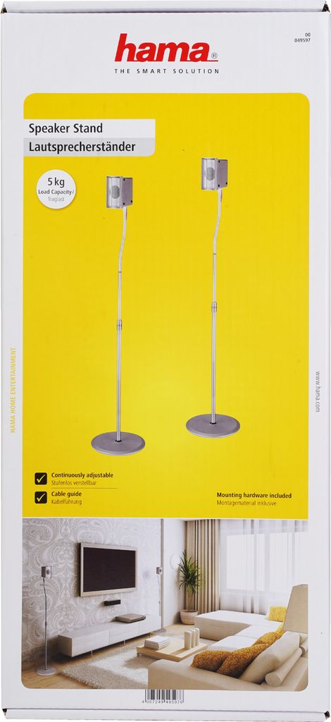 2x podstawki pod głośniki Slim Silver Zdjęcie produktu 7