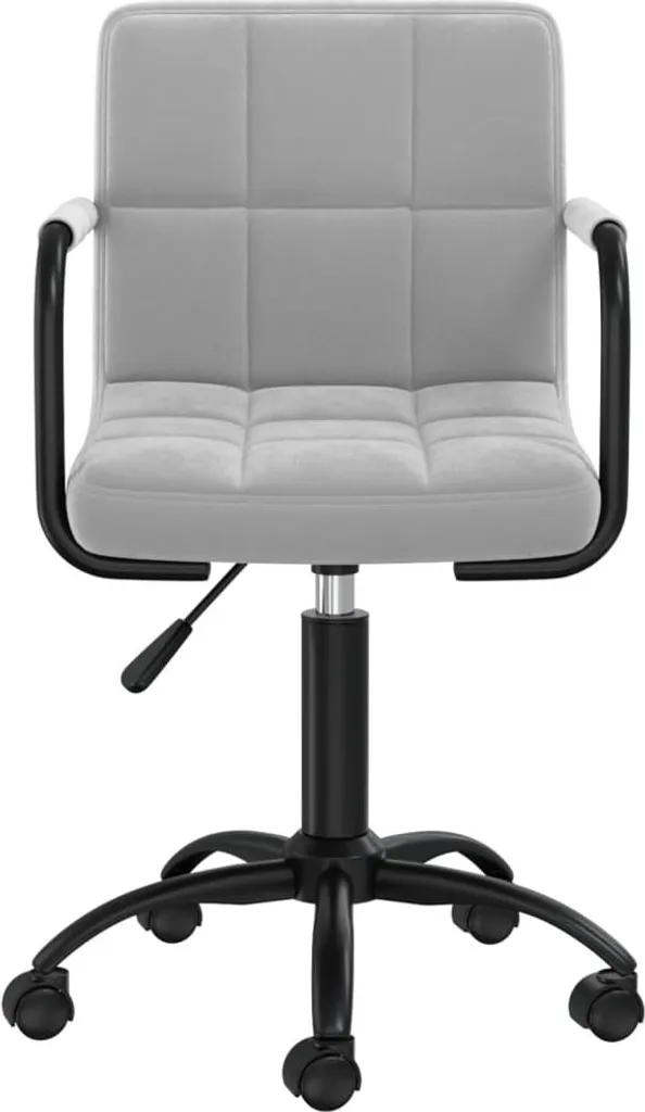 Sedia da Pranzo Girevole velluto vidaXL Grigio: Comfort a 360 Gradi