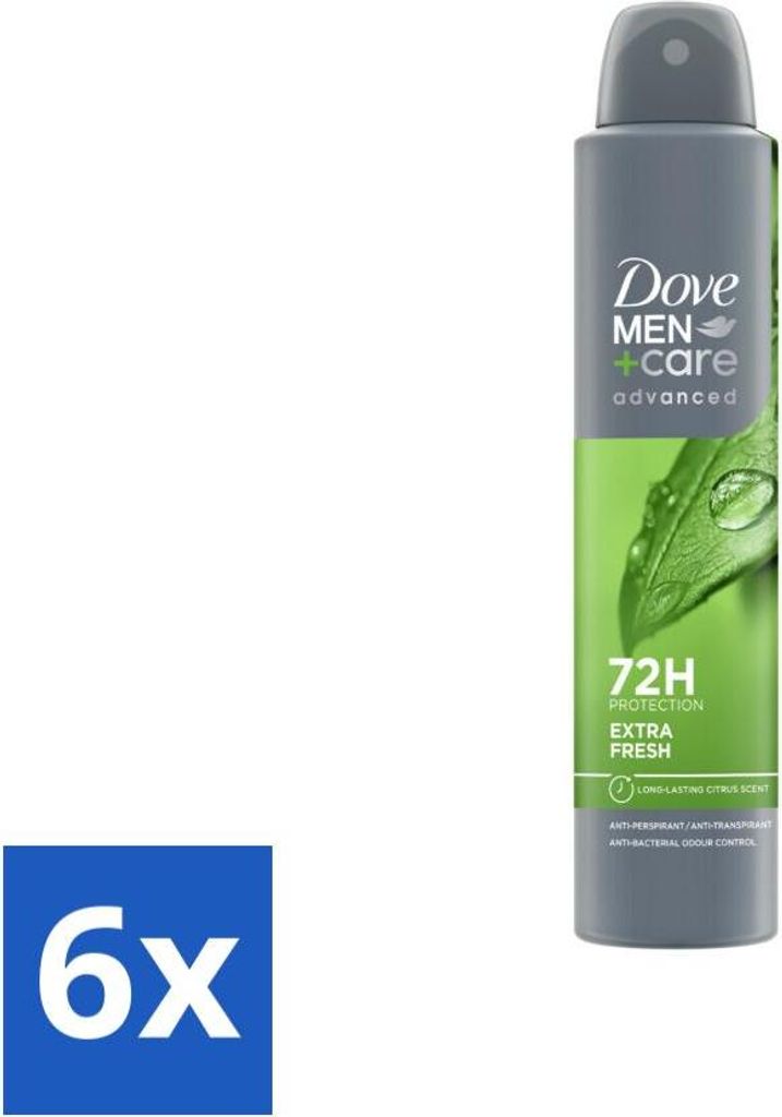 Dove Men+Care Deodorant Spray - Extra Frisch - 200 ml - Vorteilspack - 6 Stücke