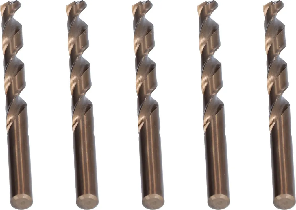 Jeu de 5 forets hélicoïdaux HSS 11 mm pour perçage du fer et cuivre