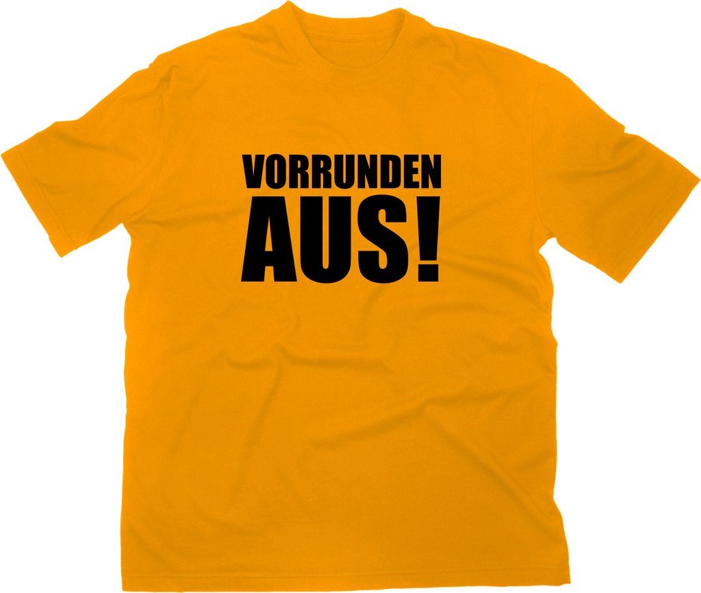 Styletex23 T-Shirt Vorrundenaus Fun, gelb, XXL