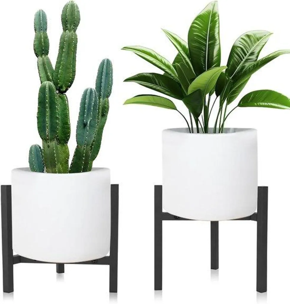 Supports pour pots de fleurs intérieur et extérieur réglables lot de 2