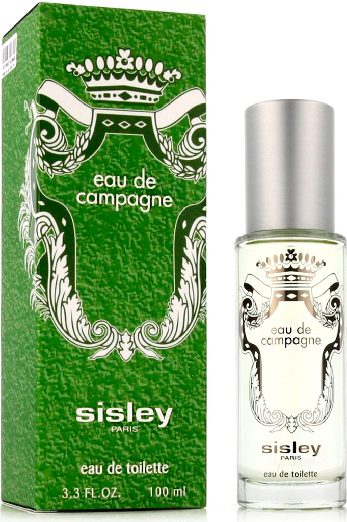 A product shot of a perfume bottle and its packaging.