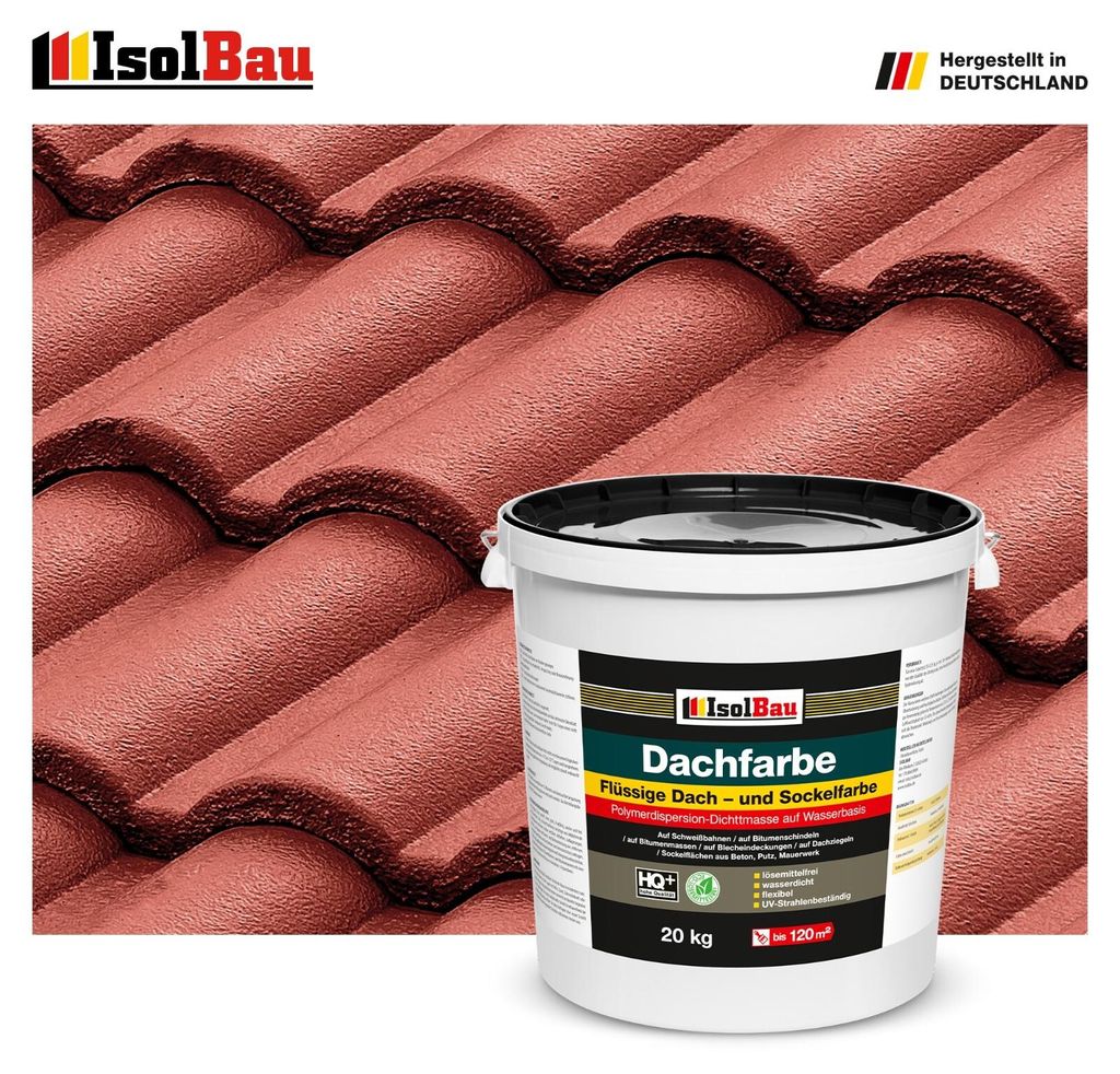 Isolbau Dachfarbe Rustikalrot 20 kg Sockelfarbe Produktbild 