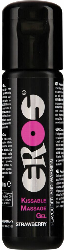Eros - Gleitgel Kissable Strawberry mit Erdbeeraroma - Inhalt 100ml, wasserbasiert - ER42101