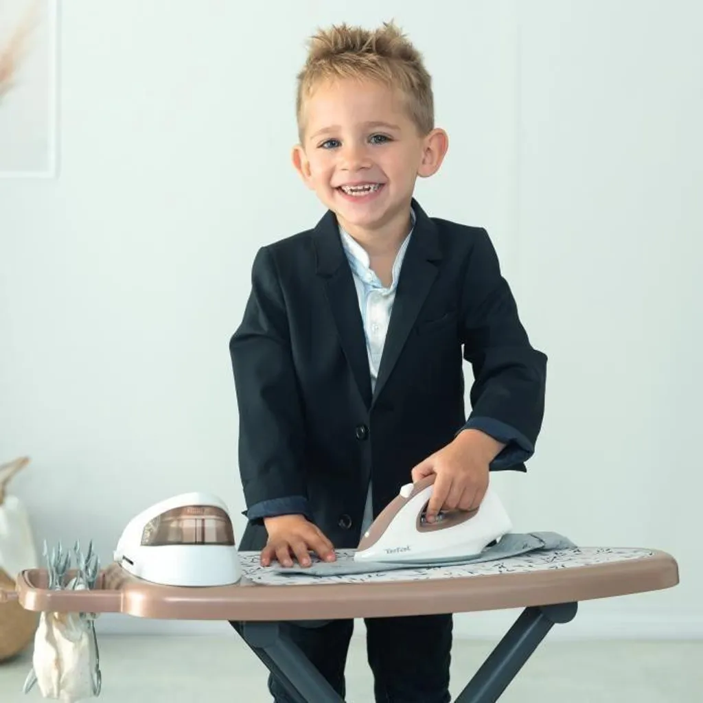 Table à repasser enfant Smoby MiniTefal pliable avec sa centrale à vapeur - 13