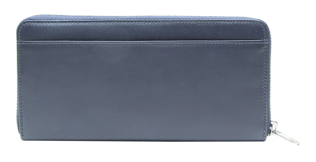 Porte-monnaie anti-perte en cuir véritable avec compartiments larges - 5