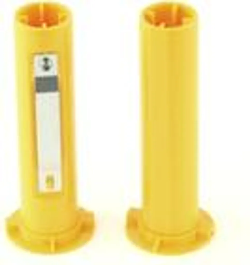 Lot de 2 adaptateurs pour rouleaux Zebra P1080383-231 coloris jaune vif