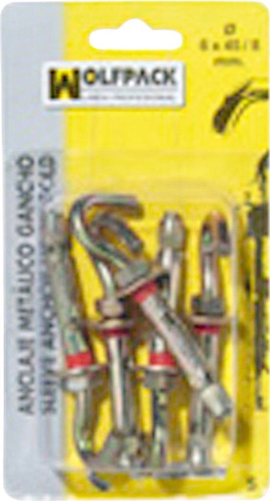 WOLFPACK LINEA PROFESIONAL 13132170 Metall-Ankerhaken 10x 70/12 mm (2 Stück), mehrfarbig, einzeln