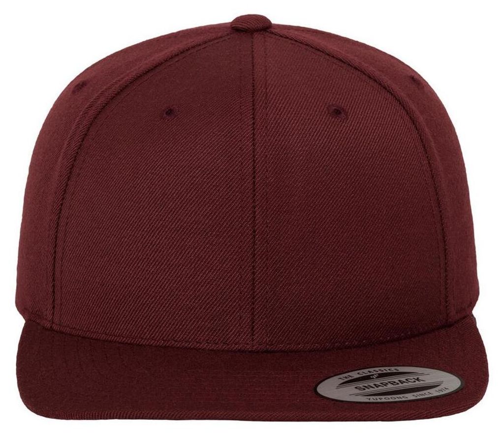 Yupoong - "Classic" Snapback Mütze FK1839 (Einheitsgröße) (Weinrot)