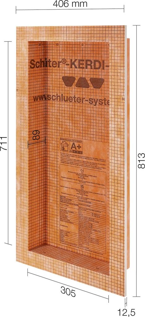 Schlüter® KERDI BOARD N Niches murales 305 x 711 x 89 Image du produit 